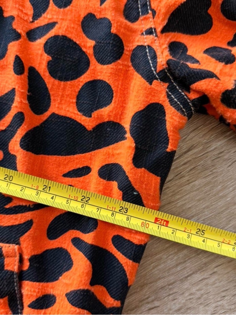 BDG Orange and Black Camo Button-Front Shirt Jacket M - Picture 4 of 5